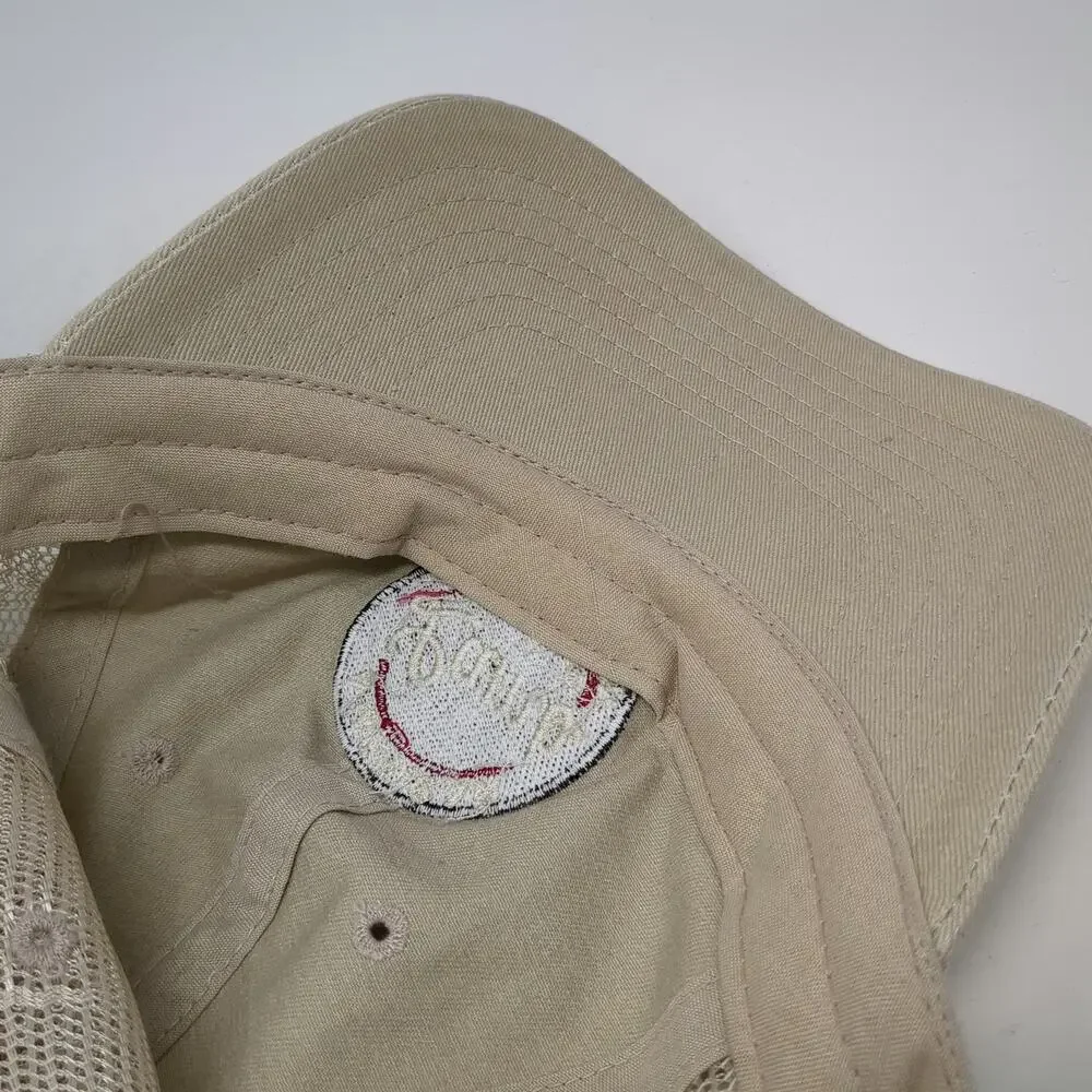 Baseball Cap Beige One Size American Lamb Homegrown Patch Mesh Slideback Hat